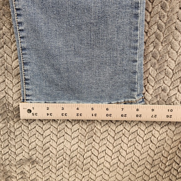 Wallflower Women's Blue Wash Bootcut Jeans Size 12 Medium Wash Stretch Denim - Picture 6 of 10
